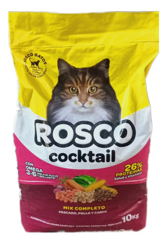 Alimento Balanceado Rosco Gatos X 10 Kg