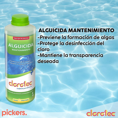 Imagen 2 de 9 de Alguicida Mantenimiento X 1 Lt Clorotec