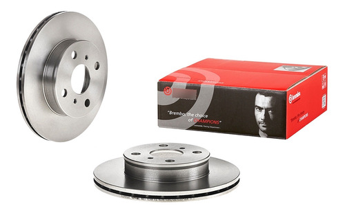 1* Disco Freno 238.0 Mm Front Izq/der Brembo Corolla 88 - 92