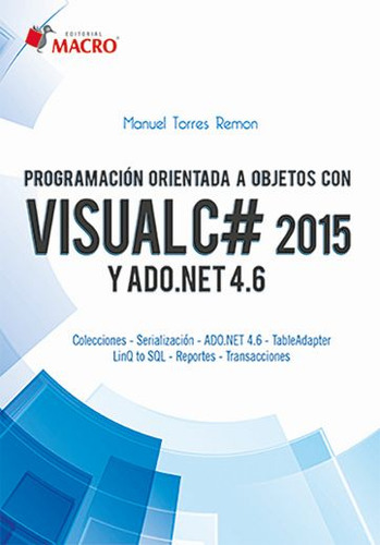 Libro Programación Orientada A Objetos Con Visualc# 2015 Lku