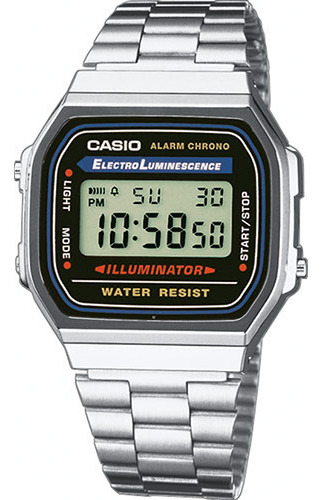 Reloj digital Casio Vintage A168wa-1wdf, unisex