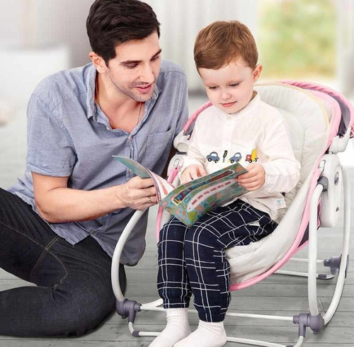 Silla Mecedora Moisés 5 En 1 Musical Para Bebe Niña Niño