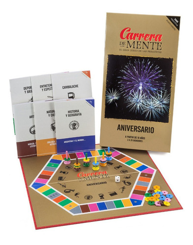 Juego De Mesa Carrera De Mente Aniversario Ruibal +10 Años