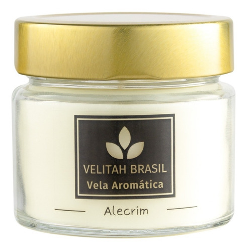 Vela Aromática Premium Alecrim 140g 30h Aromatizada Perfuma