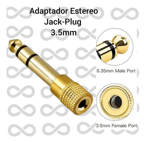 Adaptador Jack Plug Para Estereos 3.5mm 