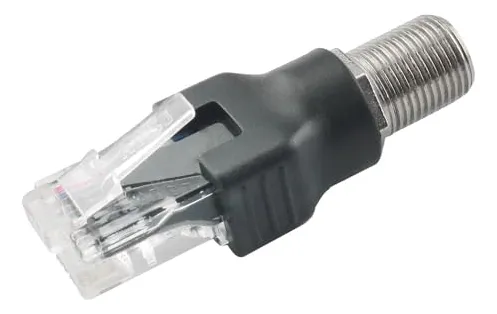 Pack De 4 Adaptadores Coaxial A Ethernet Para Tv Y Testers