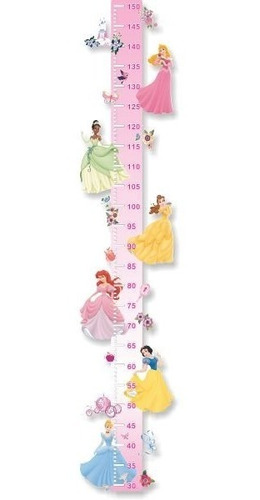 Adesivo Infantil Régua Do Crescimento - Princesas Disney 568