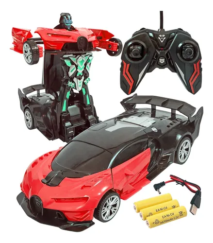 comprar Auto A Radio Control Remoto Robot Transformable Recargable