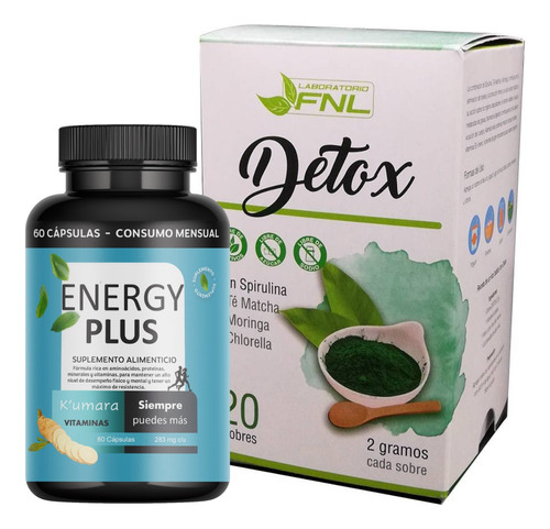 Efecto Sentis Elvenir Detox Mix + Energizante  100% Natural