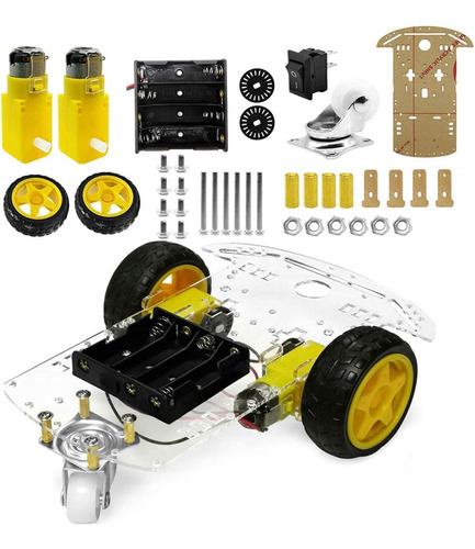 Chasis 2wd Robot Arduino Con Accesorios 