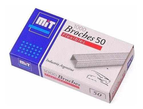Broches Mit Para Abrochadora N° 50 X1000 Unid Pack X 2 Cajas
