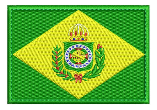 Patch Brasil Império 10x5,5 Cm Para Costurar Escolha A Cor Oficial