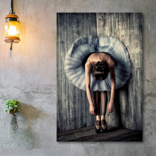 Canvas | Mega Cuadro Decorativo | Bailarina Ballet | 60x40