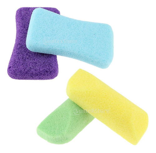 4pcs Piedra Exfoliante Suave Con Espuma Para Pies