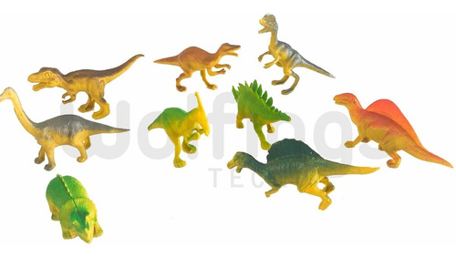 Pack X9 Dinosaurios Muñecos De Juguete En Caja Niños