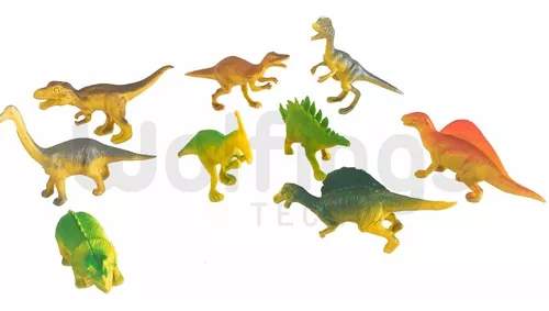 X9 Dinosaurios Muñecos De Juguete En Caja Niños