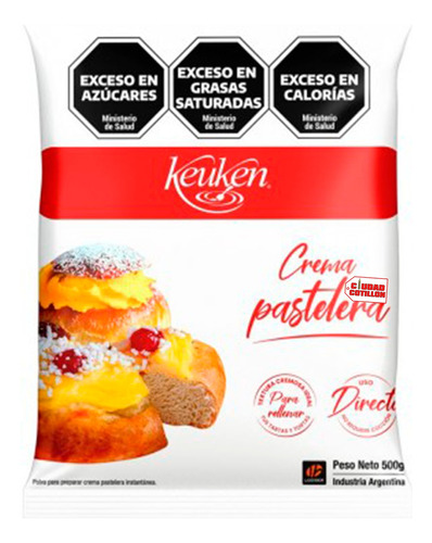 Crema Pastelera 500grs  Keuken Polvo - Ciudad Cotillón