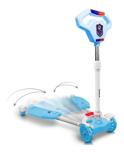 Scooter Patineta Azul Sonido Luces Mariposa Tijera Navidad