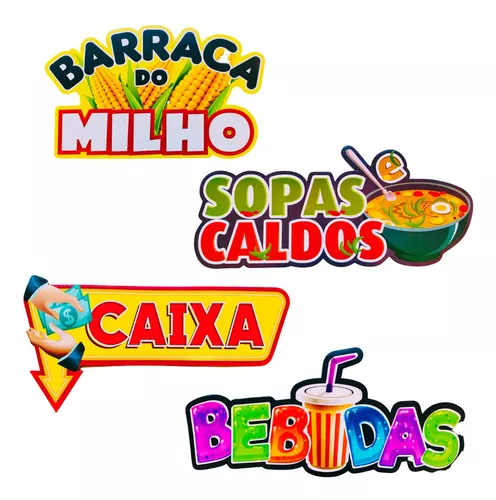 Placas Para Barracas Festa Junina Plaquinhas Informativas em Promoção na  Americanas