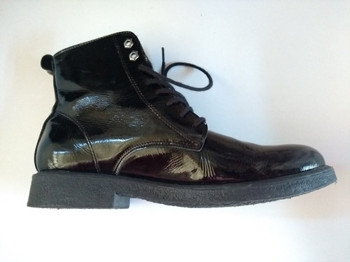 Zapatos Borcegos De Charol 40 Febo