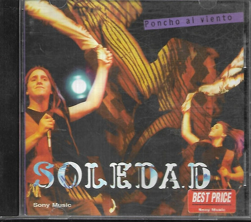 Soledad Album Poncho Al Viento Sello Sony Cd S/tapa Traser 