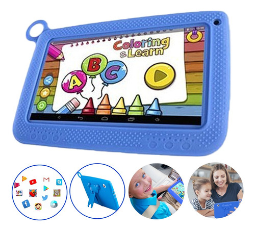 Tablet Resistente Niños Wifi Bluetooth + Estuche Antichoque