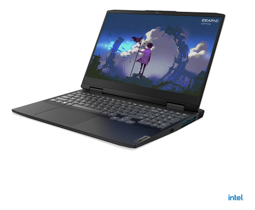 Laptop gamer  Lenovo IdeaPad 15IAH7  onyx gray 15.6" Intel Core i5 12500H  8GB de RAM 512GB SSD NVIDIA GeForce RTX 3050 120 Hz 1920x1080px Windows 11 Home
