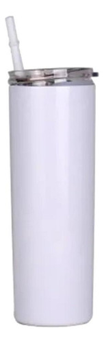 Vaso Botella Tumbler Termo Blanco Sublimación 20oz Mug Acero