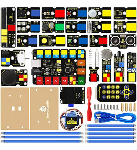 Kit De Inicio Keyestudio V2 Para Arduino Con Conector Rj11,