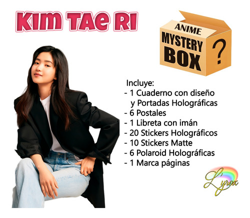 Kim Tae Ri Mystery Box Caja Misteriosa Corea Kpop Drama Caja
