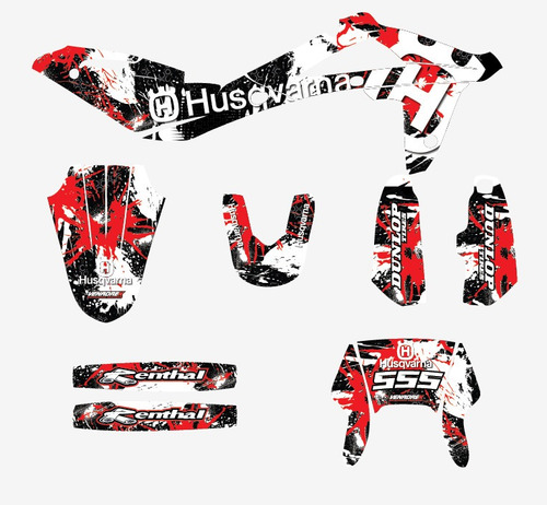 Calcoma Las Stickers Husqvarna Tc 2010