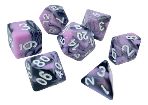 Juego De Mesa Familiar D10 D20 De Dados Acrílicos Novedosos