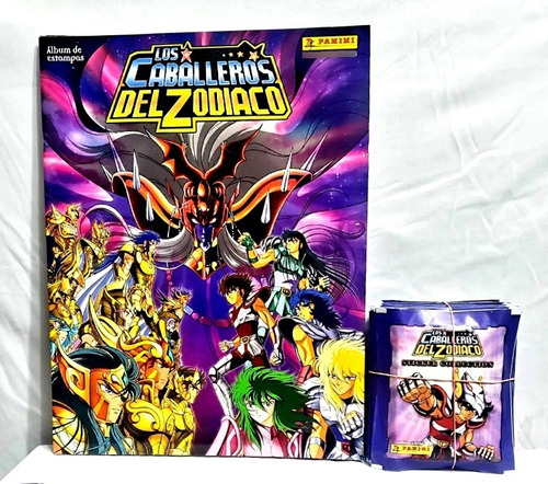 Panini Álbum Caballeros Del Zodiaco+50 Sobres (250 Estamp)