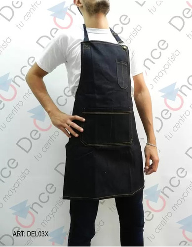 Delantal Jeans De Cocina Varios Colores Plumitaa Chn