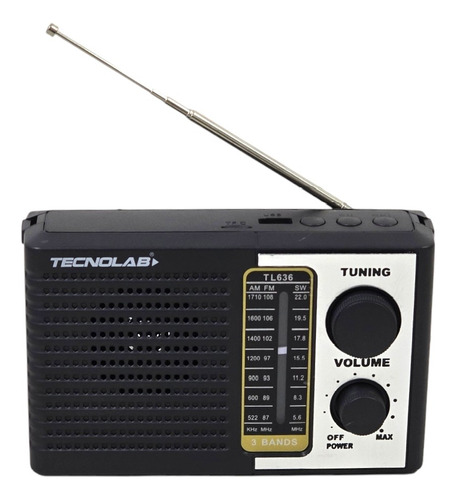 Radio Solar Recargable Tecnolab Tl636 Usb/sd Linterna