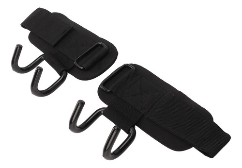 Correas De Agarre De Gancho 2 Piezas Muñequera Nylon Acero A