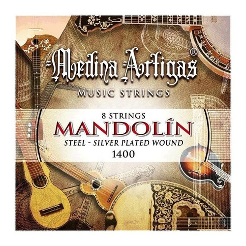 Cuo Encordado Mandolina 8 Cuerdas Medina Artigas 1400