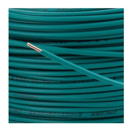 Alambre De Cobre Aislado Premium (h07v-u)2,5 Mm2 100m Verde