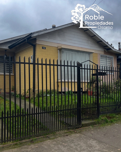 Oportunidad Venta De Casa En Calle Republica Osorno
