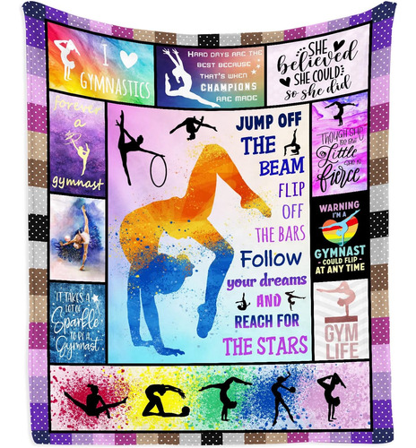 Gymnastics Gifts Blanket 50 X40  Gymnastic Gifts For Gi...