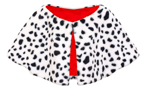 Disfraz De Halloween Para Mujer 2022, Peluca Blanca Y Negra, Guantes Rojos, Bufanda De Chal Dálmata, Accesorios De Collar, Disfraz De Disfraz