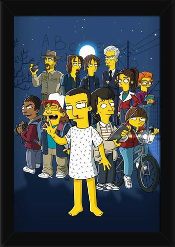 Quadro Stranger Things Simpsons