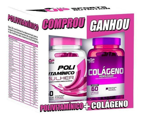 Kit Polivitamínico Mulher + Colágeno Hidrolisado