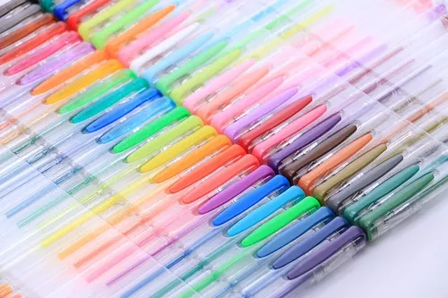 Bolígrafos de gel Lineon de 50 colores con 50 repuestos para bolígrafo de  gel, juego para adultos, libros para pintar, arte, marcadores