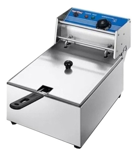 Imagen 1 de 2 de Freidora industrial Flamemax HEF-81 5.5L acero inoxidable 50 Hz x 60 Hz 220V-240V