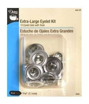 Dritz Extra Grande Ojal Ojal Kit De Zinc 7/16  (1,1 Cm) Con 