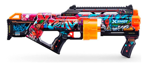 Pistola Lanza Dardos X-shot Skins Graffiti Zuru 7300 - Rex