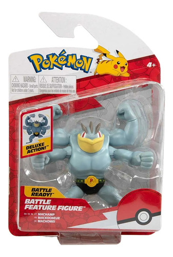 Juguete Pokemon Battle Feature Figure Machamp Accion Ataque