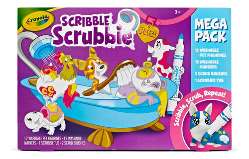 Crayola Scribble Scrubbie Pets Mega Set 2.0, Juguete Regalos