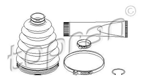 Kit Coifa Homocinética Lado Roda Mercedes Ml 320 1998-03